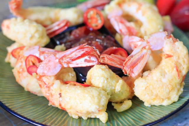 Langostinos fritos