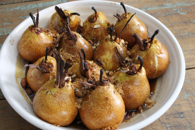 Peras asadas
